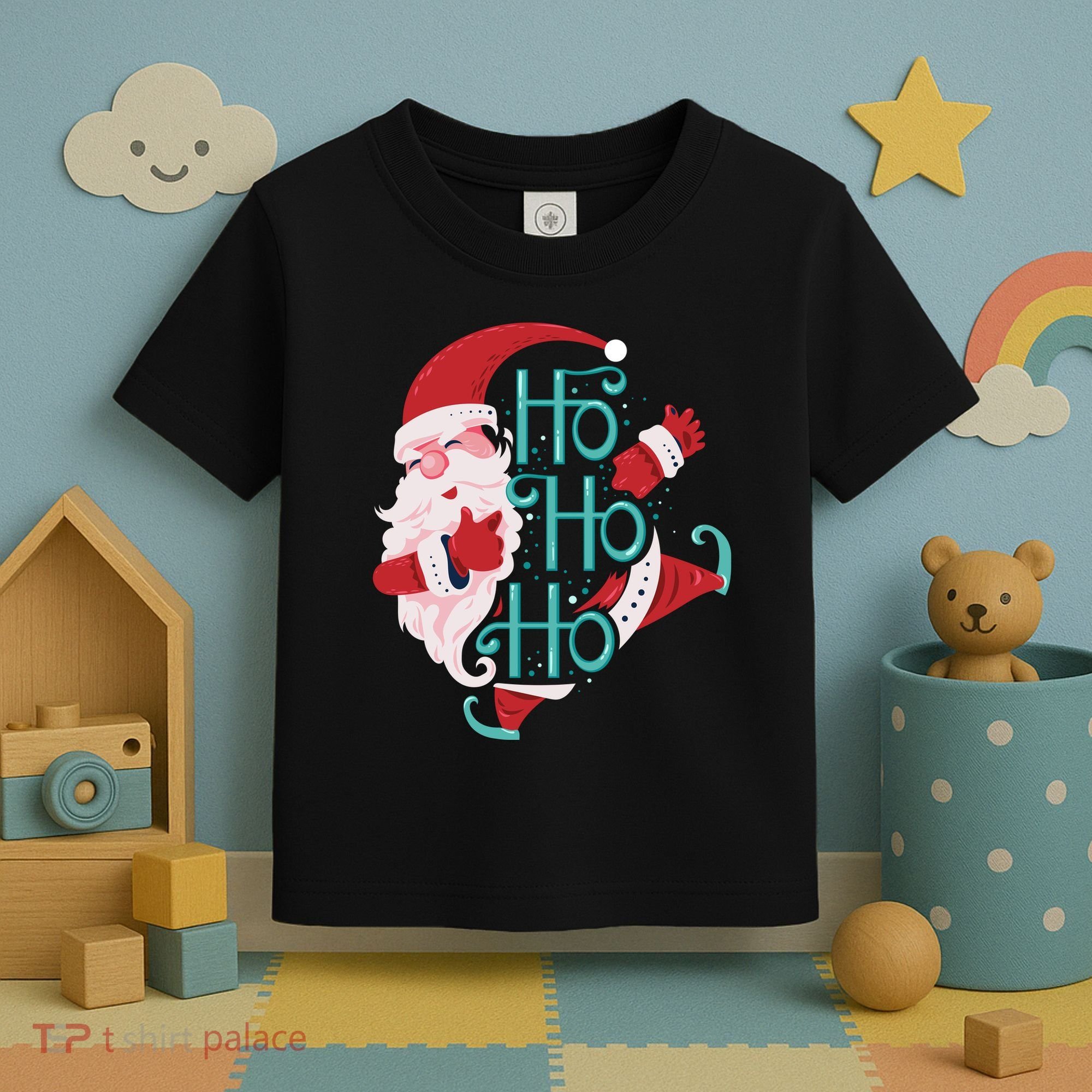 Ho Ho Ho Dabbing Santa Toddler T-Shirt