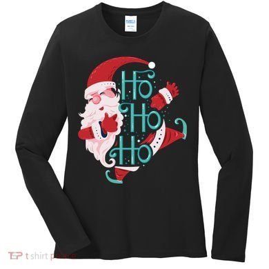 Ho Ho Ho Dabbing Santa Women's Long Sleeve Shirt