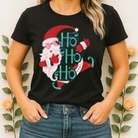 Ho Ho Ho Dabbing Santa Women's T-Shirt thumb 2