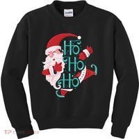 Ho Ho Ho Dabbing Santa Kids Sweatshirt thumb 0