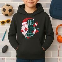 Ho Ho Ho Dabbing Santa Kids Hoodie thumb 2