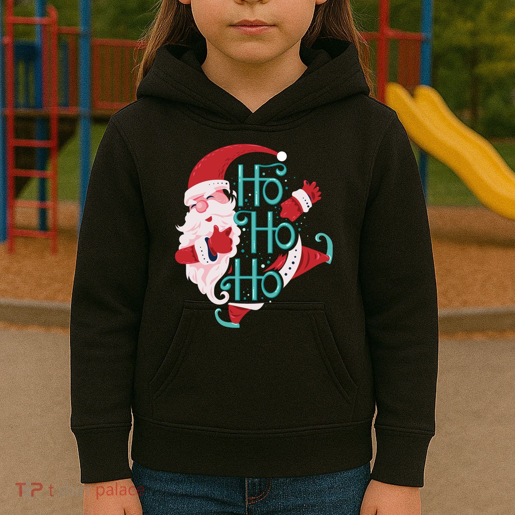 Ho Ho Ho Dabbing Santa Kids Hoodie