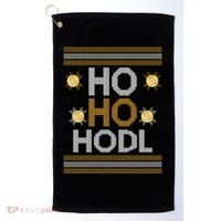 Ho Ho Hodl Crypto Currency Ugly Christmas Golf Towel thumb 0