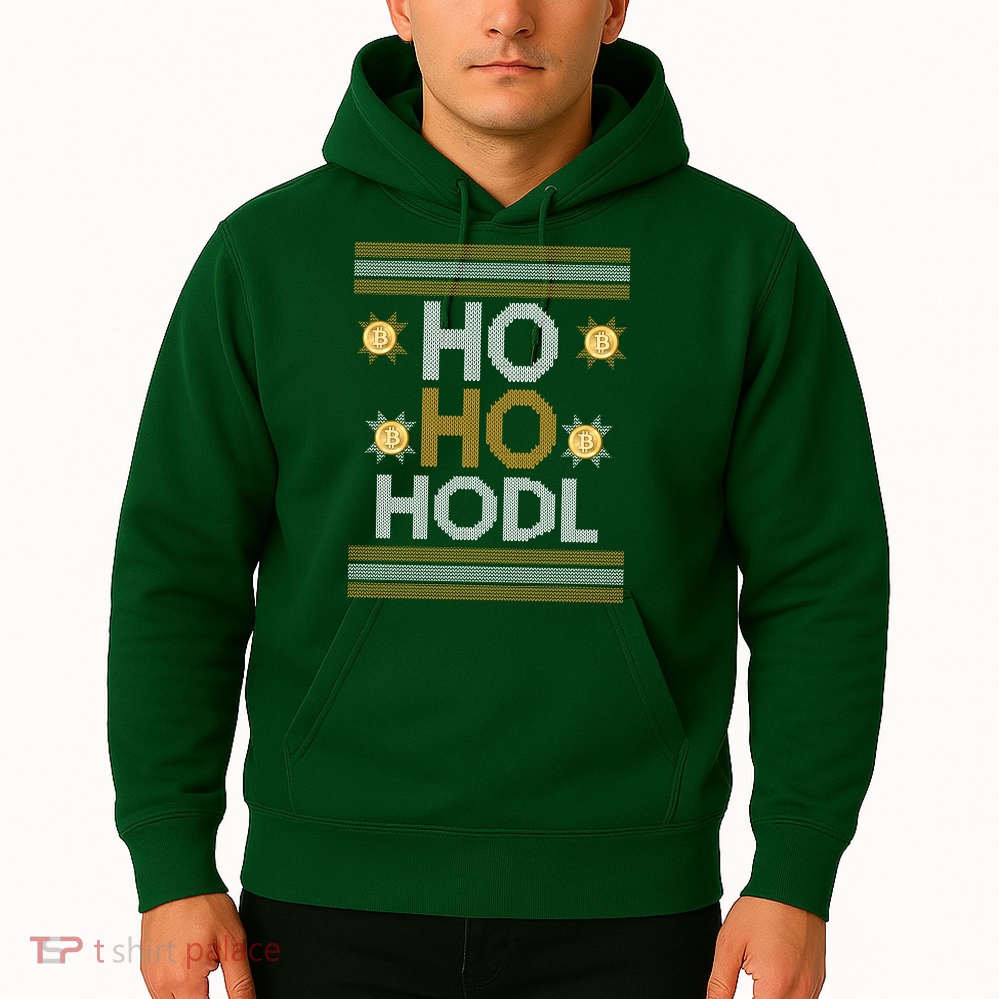 Ho Ho Hodl Crypto Currency Ugly Christmas Hoodie