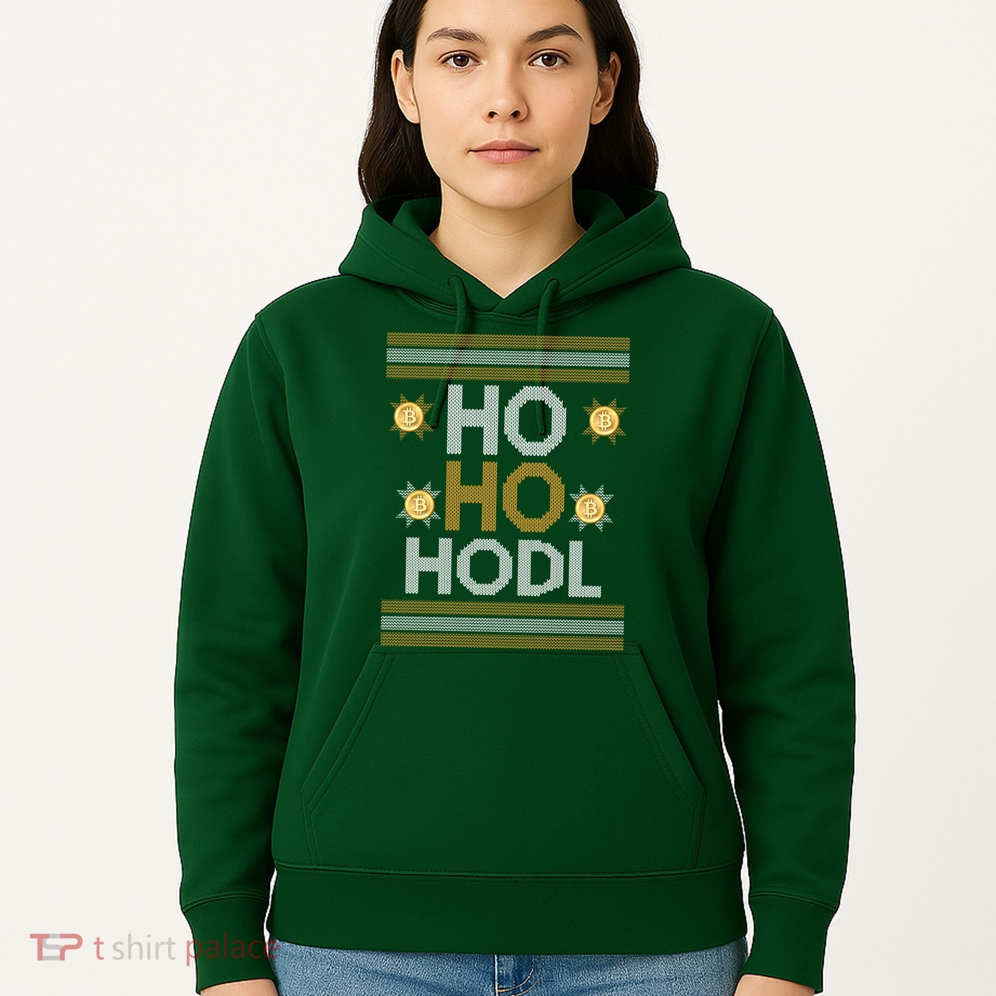 Ho Ho Hodl Crypto Currency Ugly Christmas Hoodie