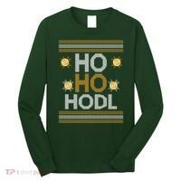 Ho Ho Hodl Crypto Currency Ugly Christmas Long Sleeve Shirt thumb 0