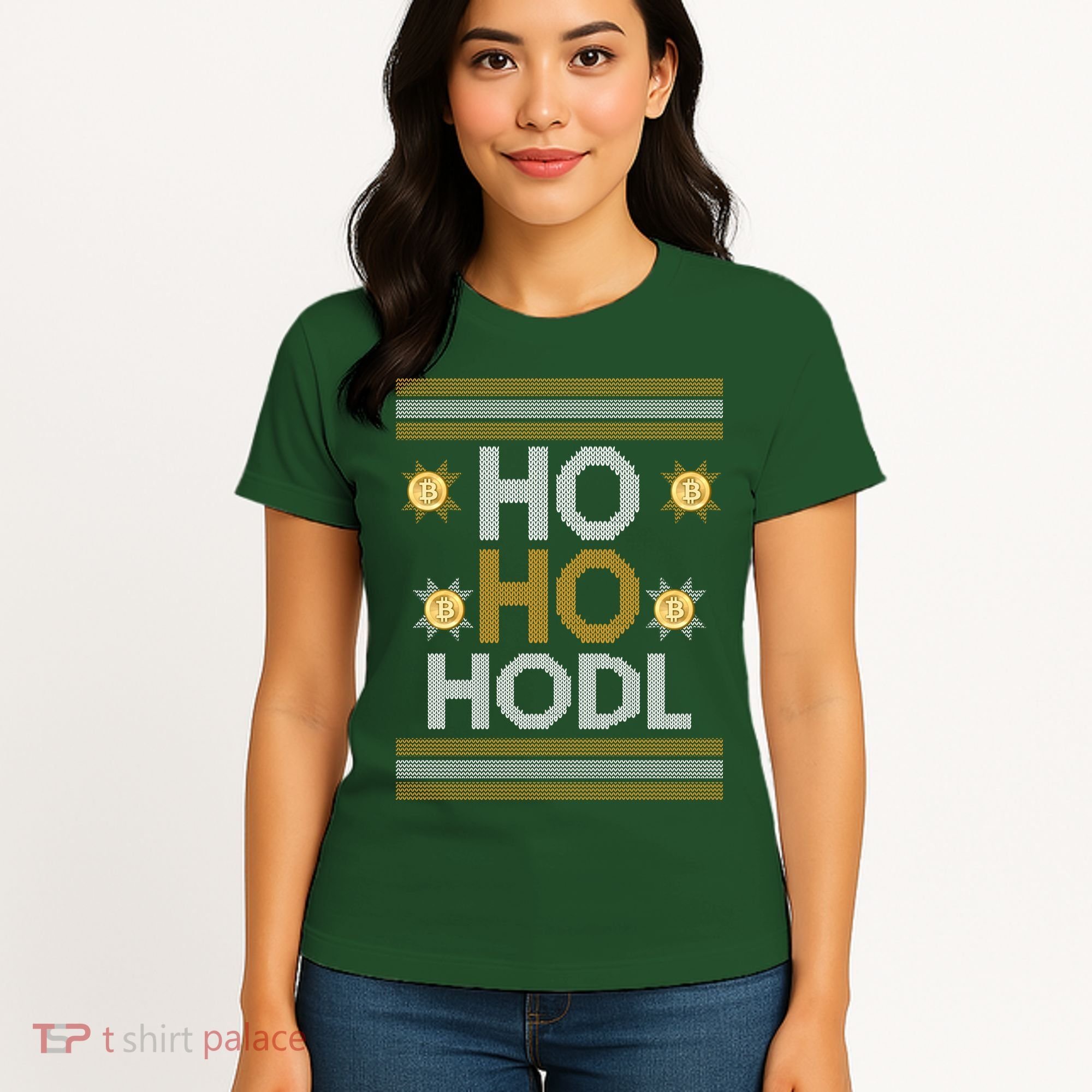 Ho Ho Hodl Crypto Currency Ugly Christmas Women's T-Shirt
