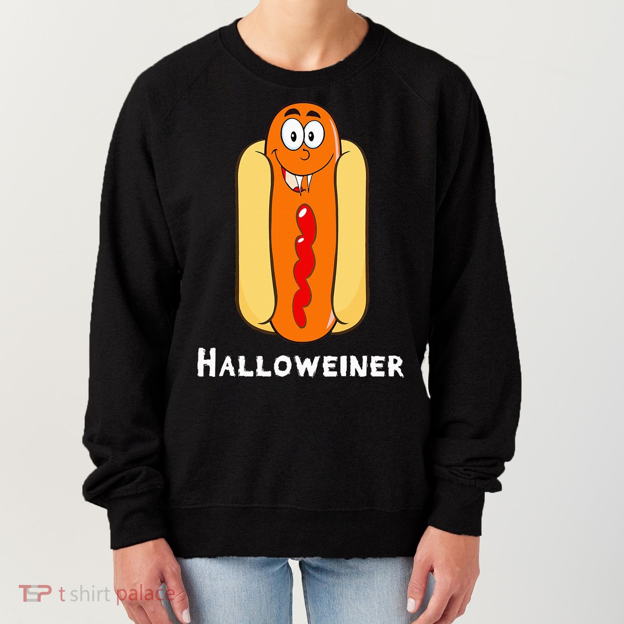 Hilarious Halloween Hot Dog Costume Party Outfit Women's Sweatshirt