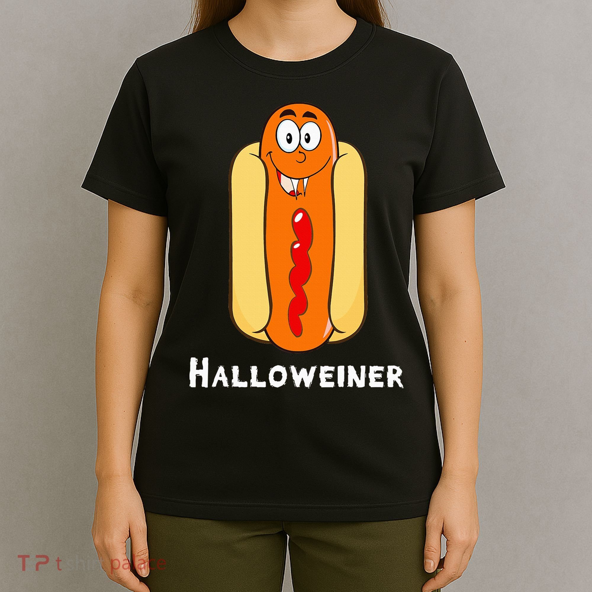Hilarious Halloween Hot Dog Costume Party Outfit T-Shirt