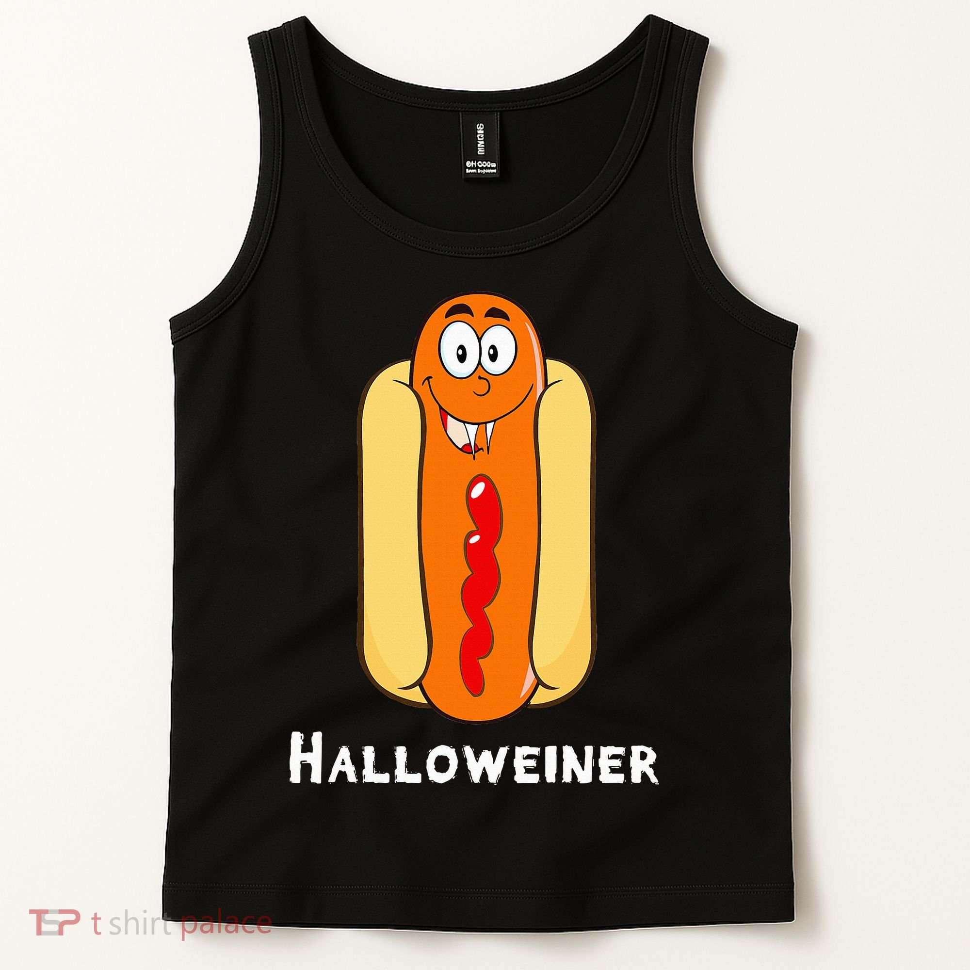Hilarious Halloween Hot Dog Costume Party Outfit Tank Top