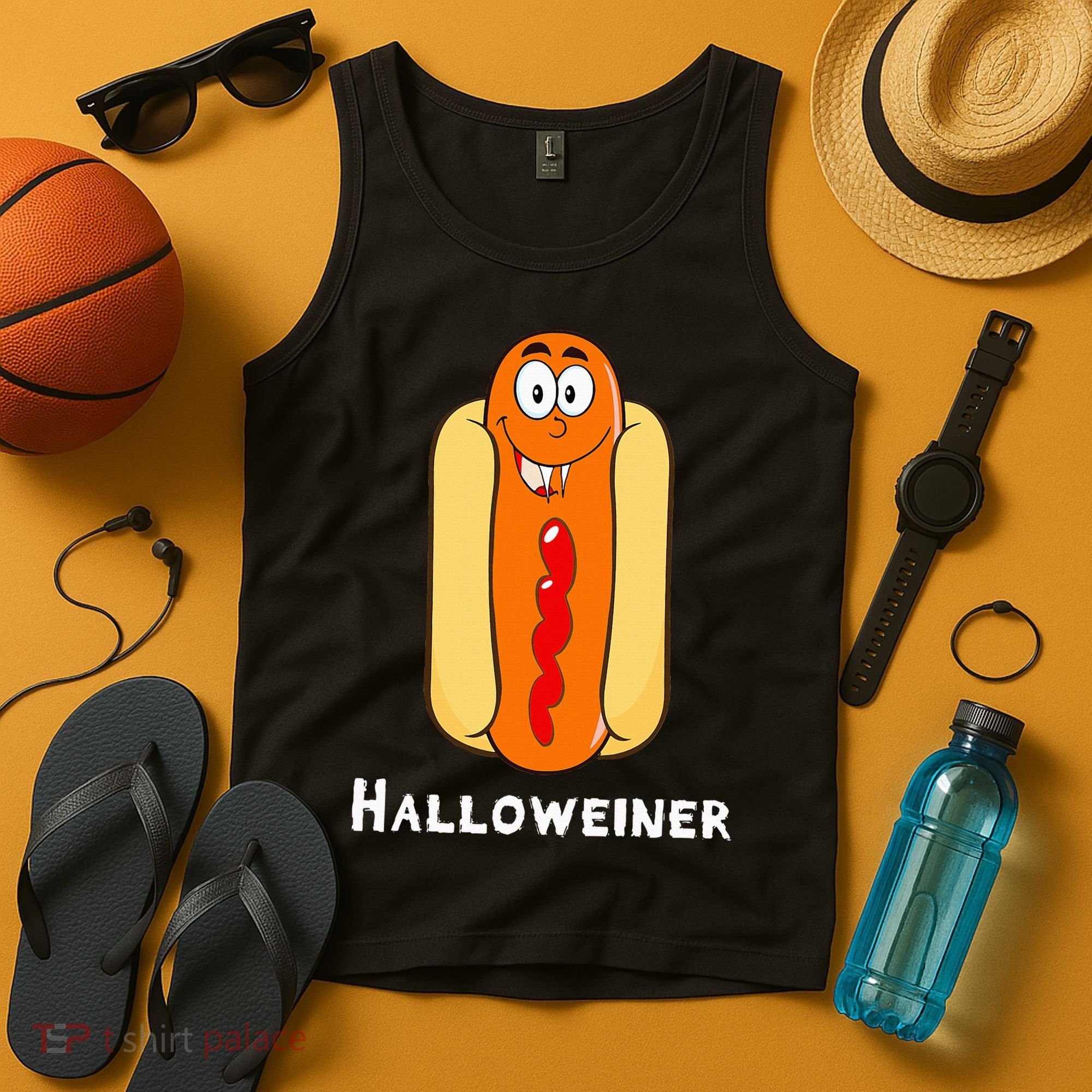 Hilarious Halloween Hot Dog Costume Party Outfit Tank Top