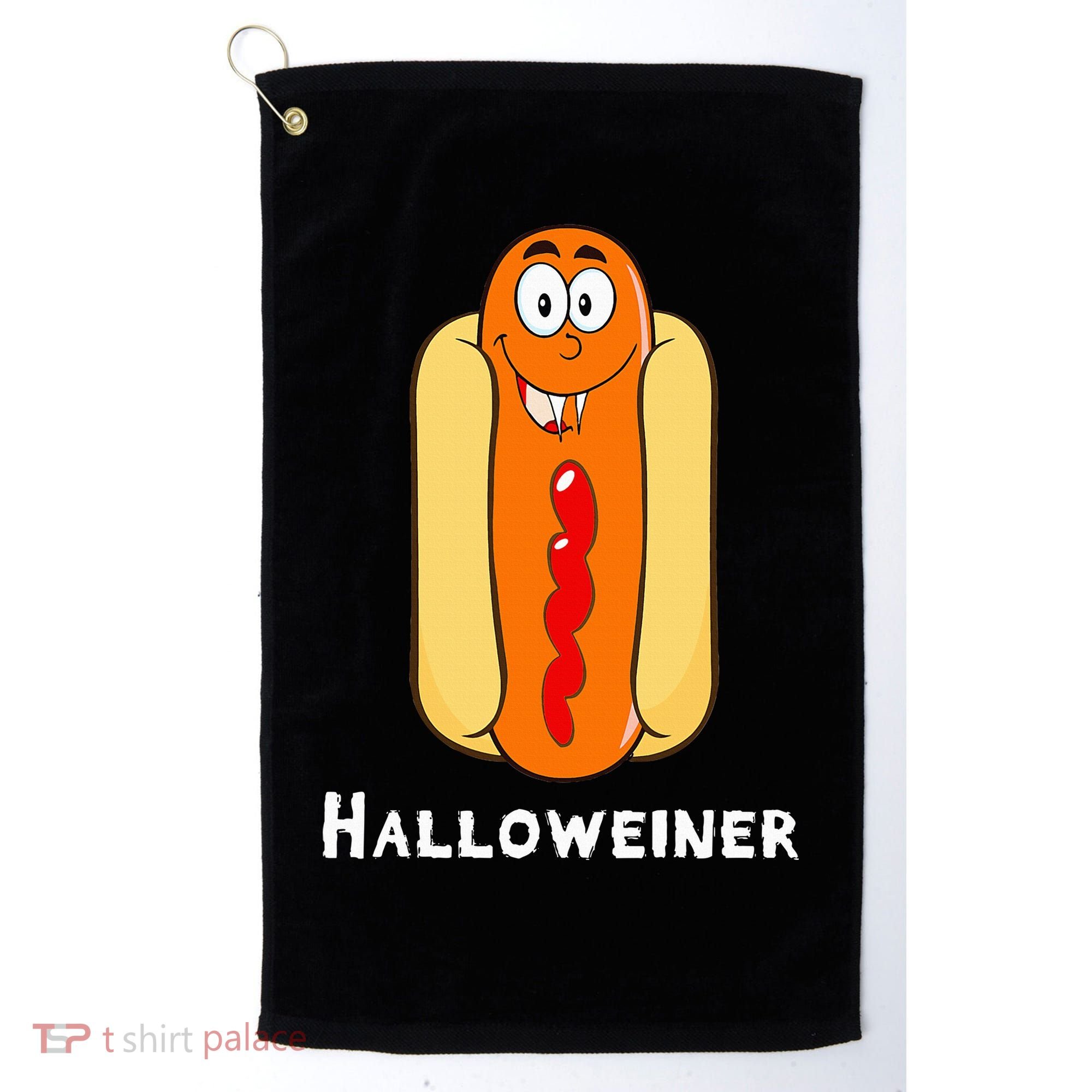 Hilarious Halloween Hot Dog Costume Party Outfit Golf Towel