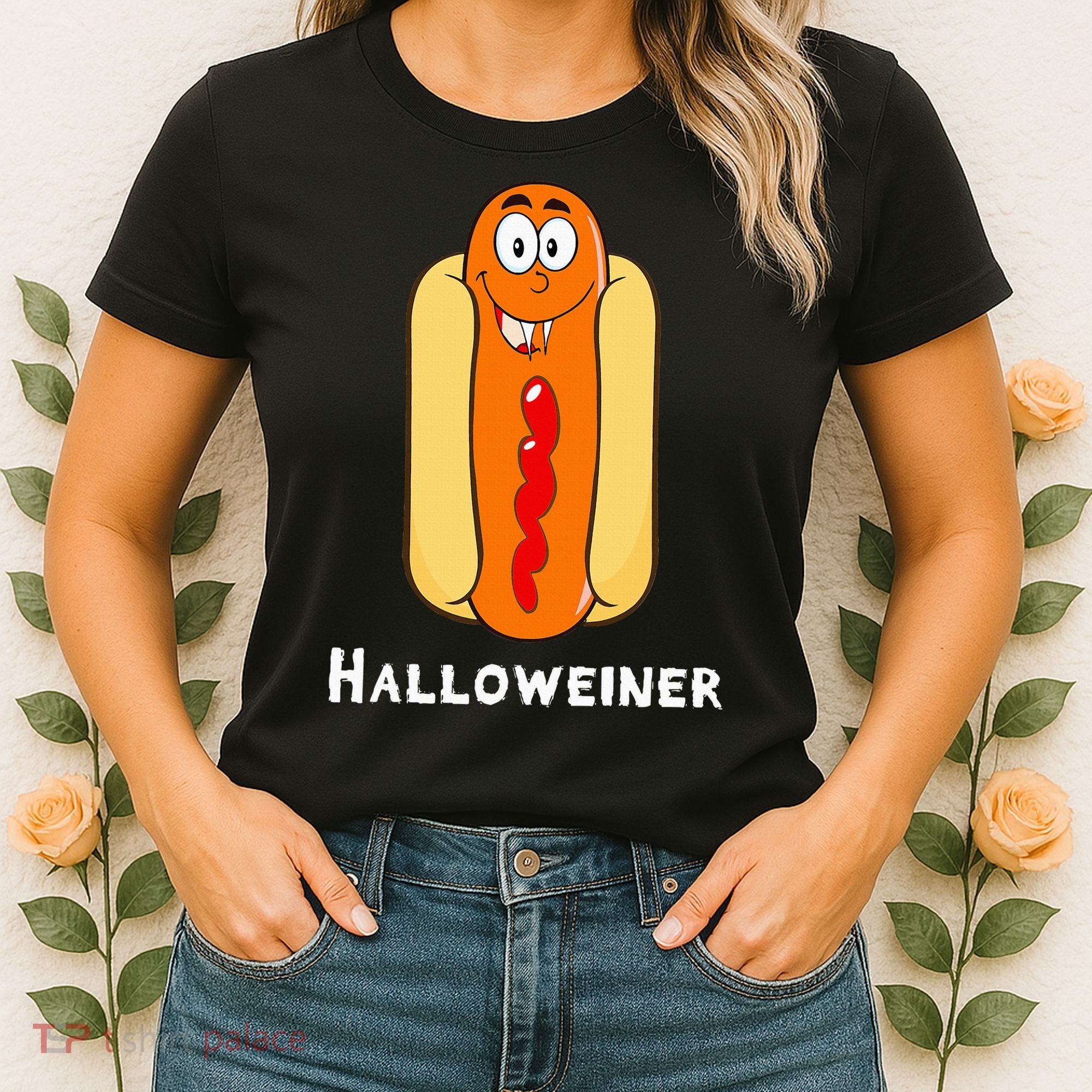 Hilarious Halloween Hot Dog Costume Party Outfit Women's T-Shirt