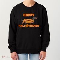 Happy Hallowiener Halloween Dachshund Dog Women's Sweatshirt thumb 0