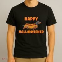 Happy Hallowiener Halloween Dachshund Dog T-Shirt thumb 3