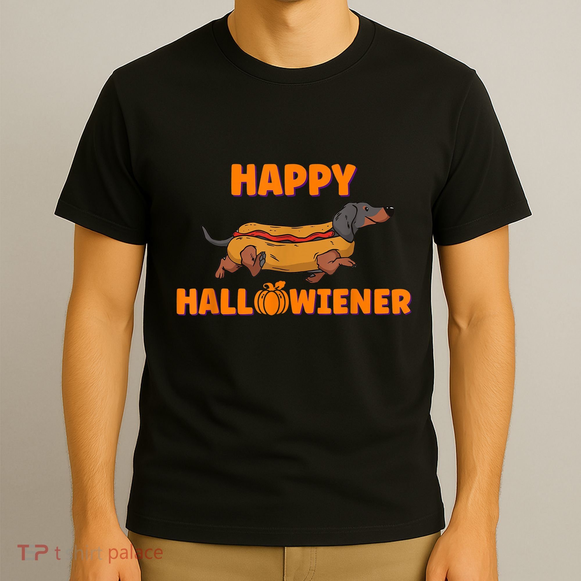 Happy Hallowiener Halloween Dachshund Dog T-Shirt