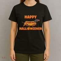 Happy Hallowiener Halloween Dachshund Dog T-Shirt thumb 4