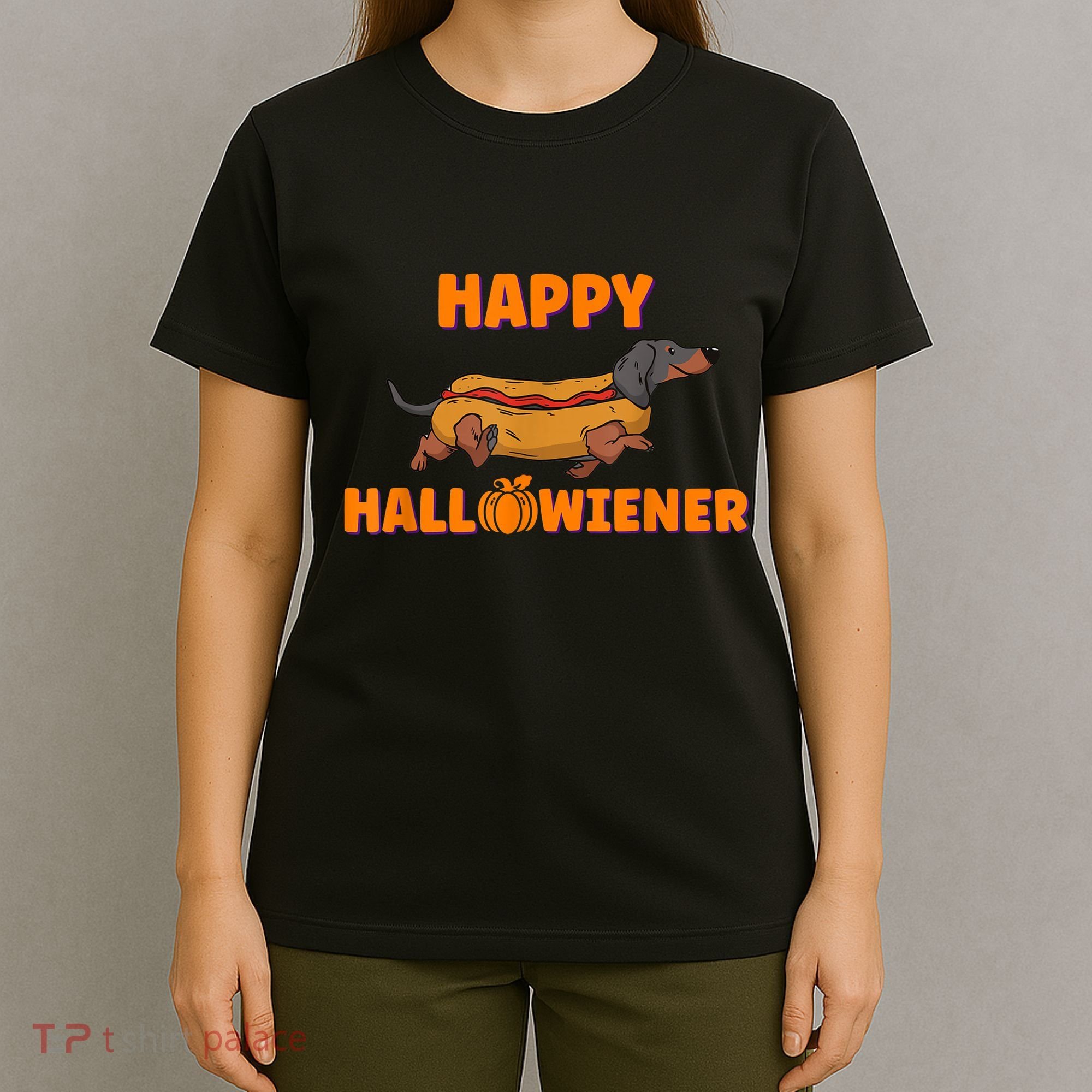 Happy Hallowiener Halloween Dachshund Dog T-Shirt