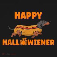 Happy Hallowiener Halloween Dachshund Dog Women's Hoodie thumb 2