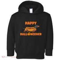 Happy Hallowiener Halloween Dachshund Dog Toddler Hoodie thumb 0