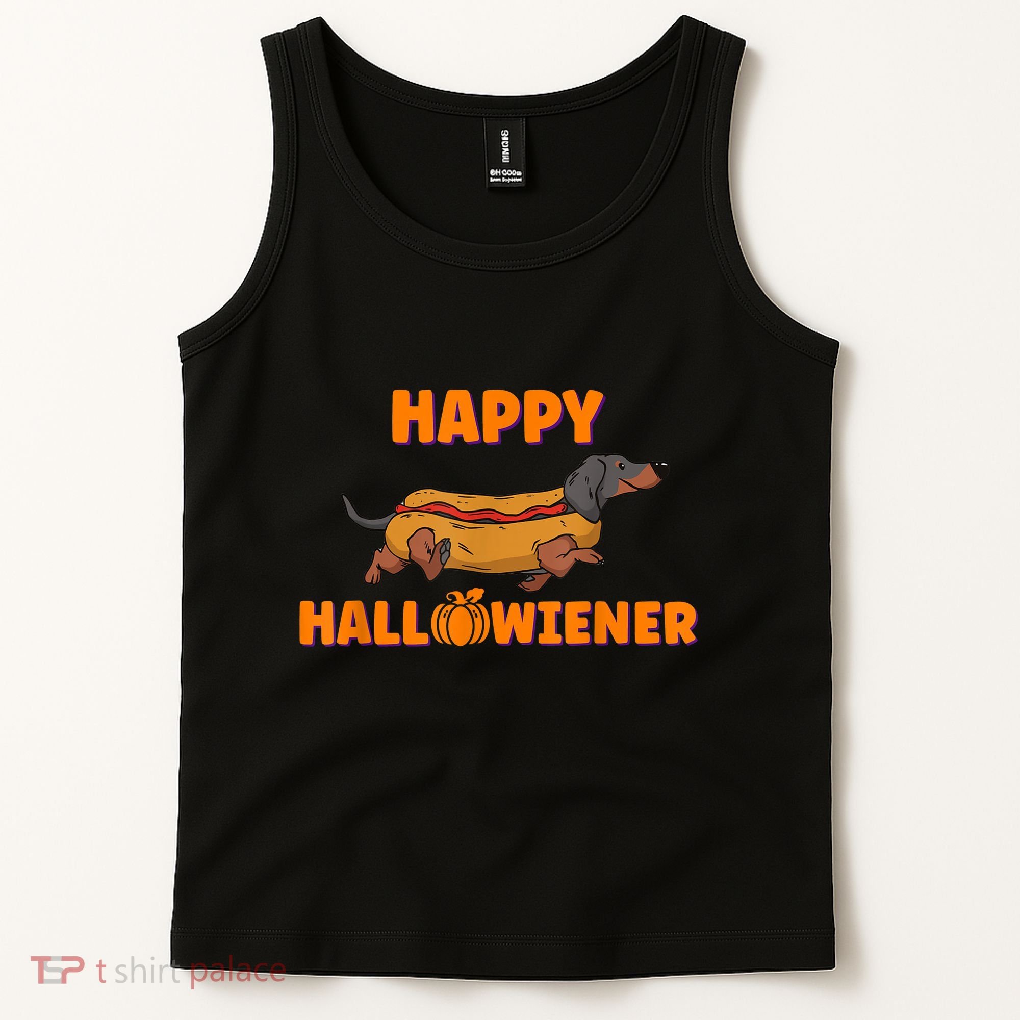 Happy Hallowiener Halloween Dachshund Dog Tank Top