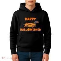 Happy Hallowiener Halloween Dachshund Dog Kids Hoodie thumb 4