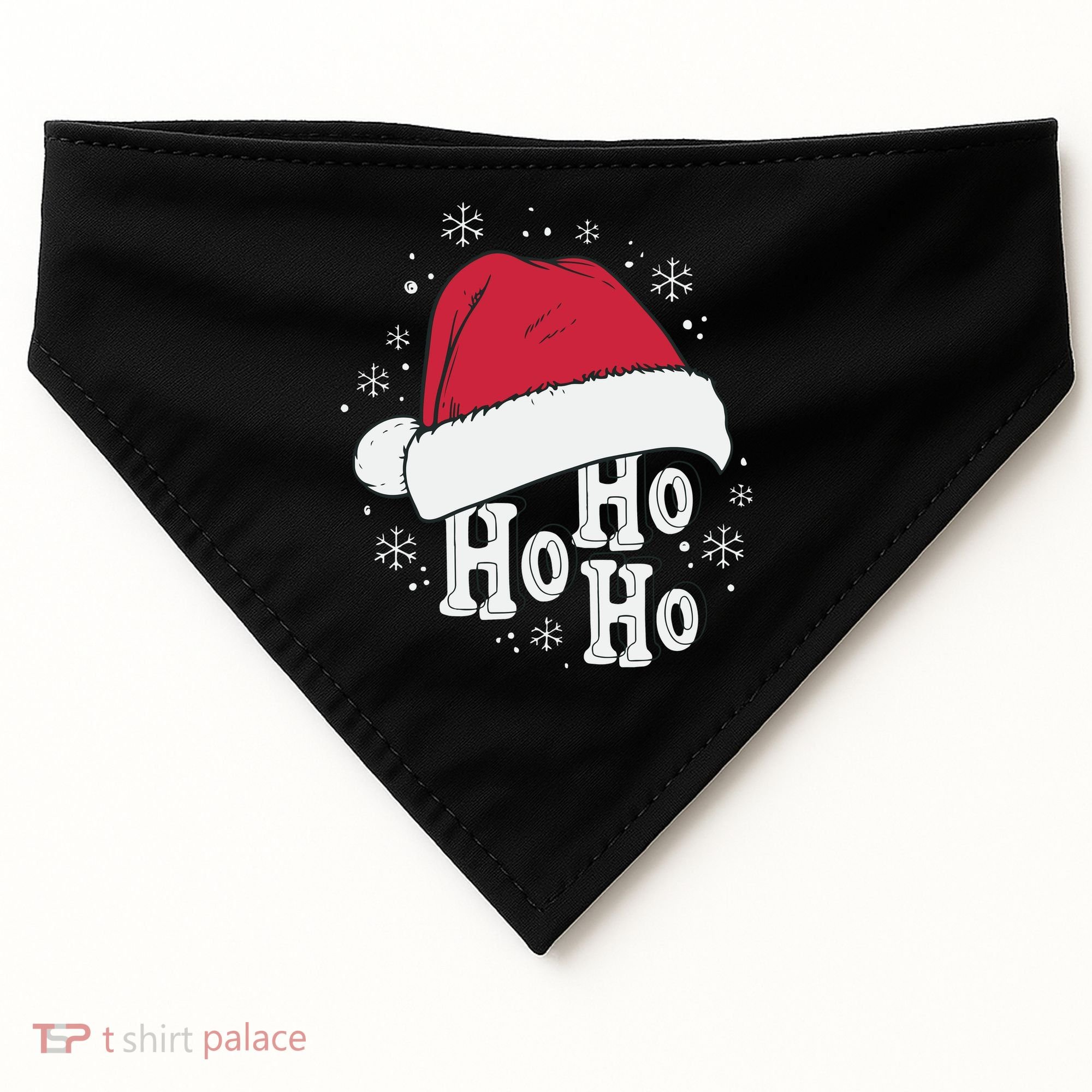 Ho Ho Ho Funny Christmas USA-Made Doggie Bandana