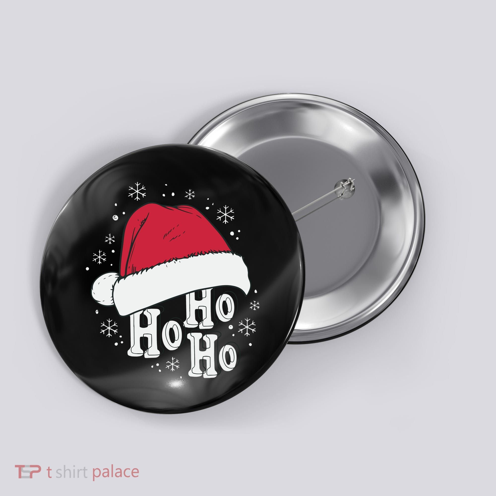 Ho Ho Ho Funny Christmas Button