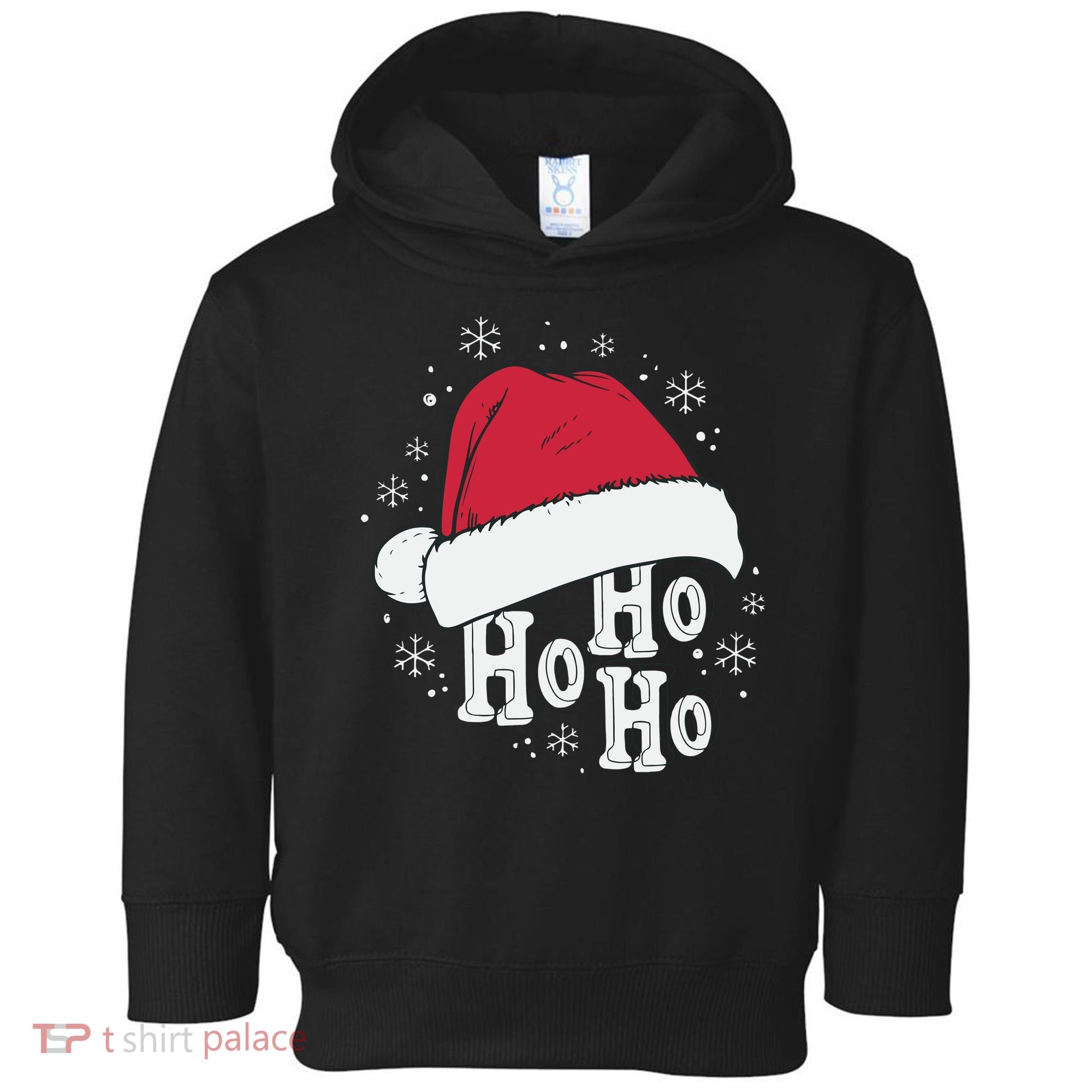 Ho Ho Ho Funny Christmas Toddler Hoodie