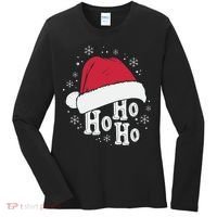 Ho Ho Ho Funny Christmas Women's Long Sleeve Shirt thumb 0