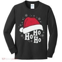 Ho Ho Ho Funny Christmas Kids Long Sleeve Shirt thumb 0