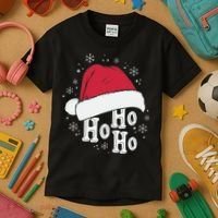 Ho Ho Ho Funny Christmas Kids T-Shirt thumb 3