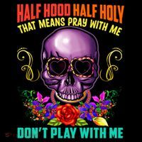 Half Hood Half Holy Funny Christian Retro Sugar Skull Cool Gift Coffee Mug thumb 5