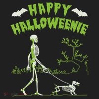 Happy Halloweenie Halloween Skeleton Dachshund Weiner Dogs Beanie thumb 2