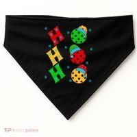 Ho Ho Ho Pickleball Christmas USA-Made Doggie Bandana thumb 0
