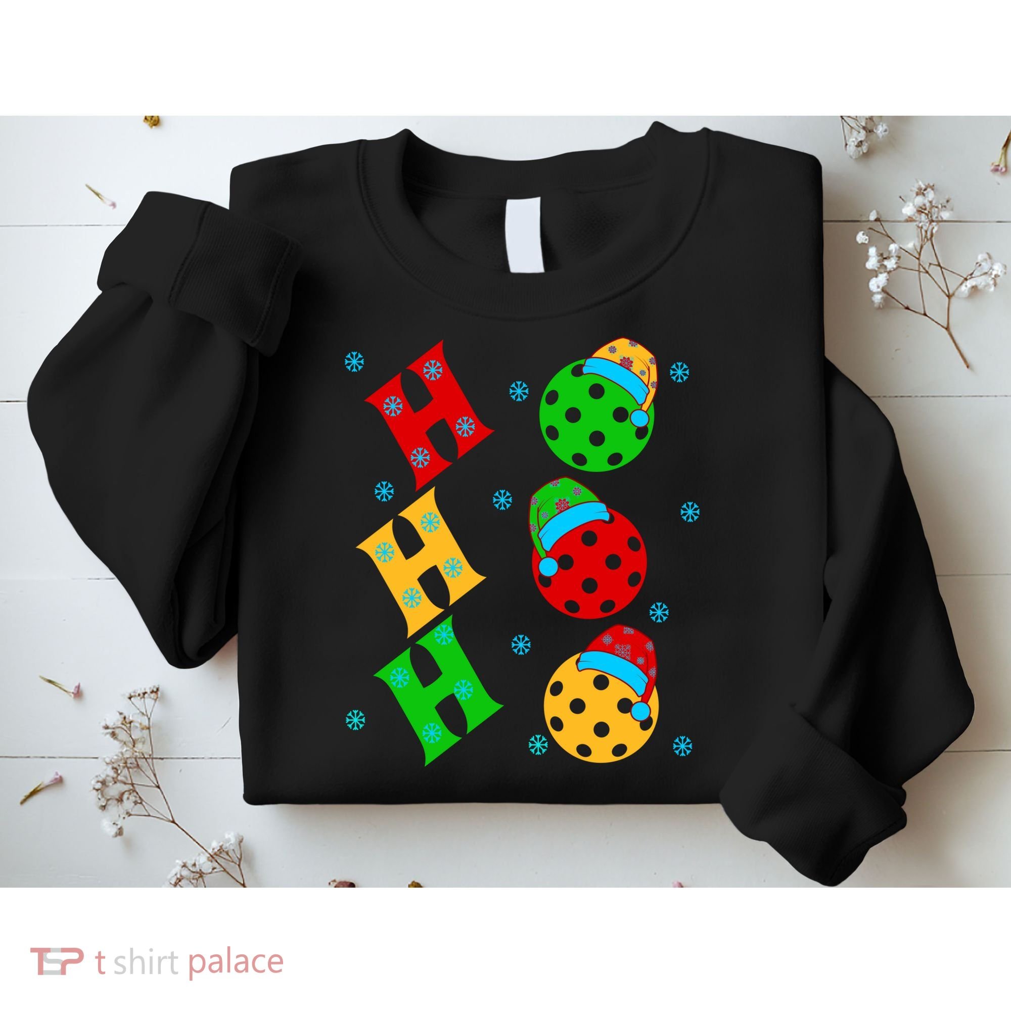 Ho Ho Ho Pickleball Christmas Sweatshirt