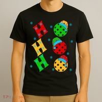 Ho Ho Ho Pickleball Christmas T-Shirt thumb 3