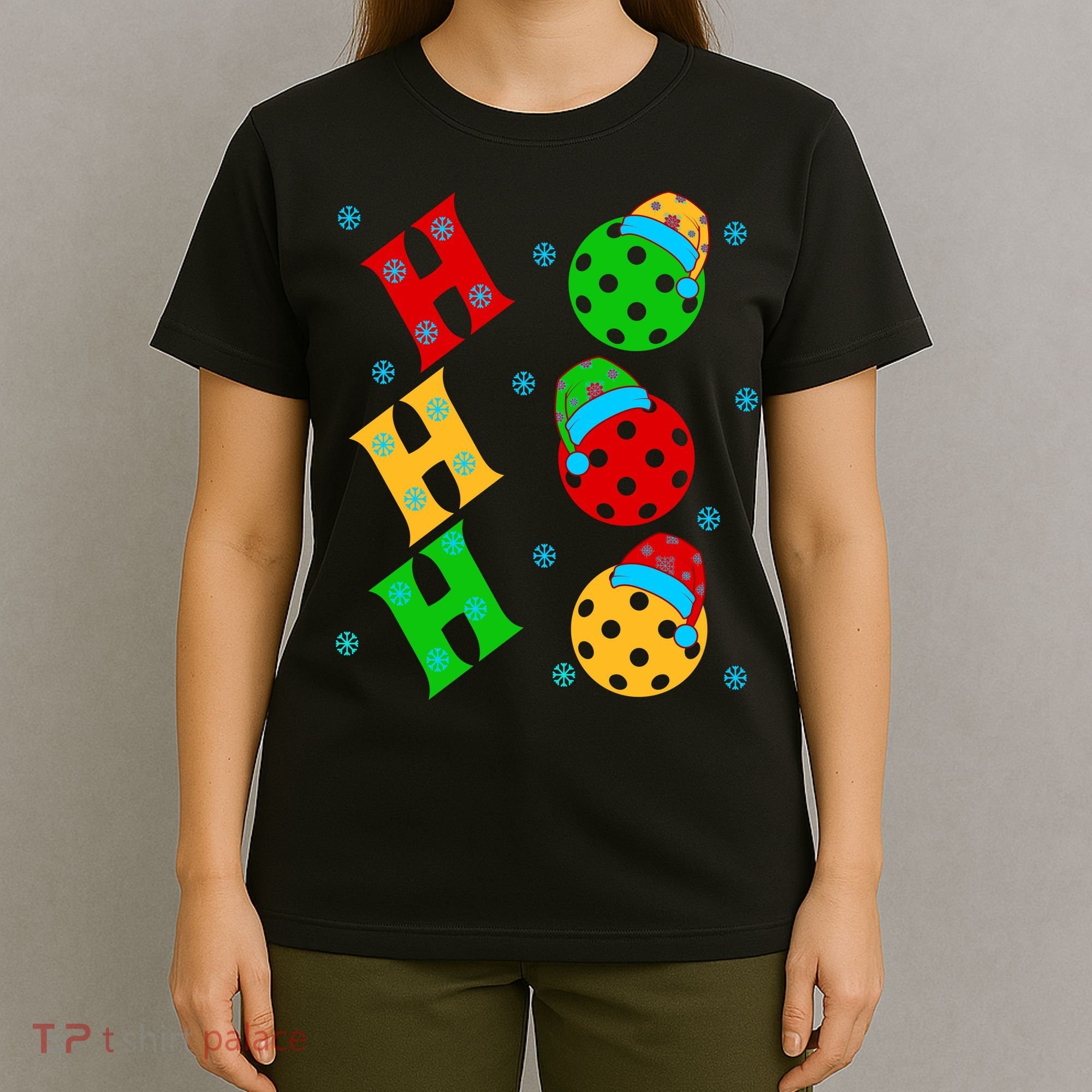 Ho Ho Ho Pickleball Christmas T-Shirt