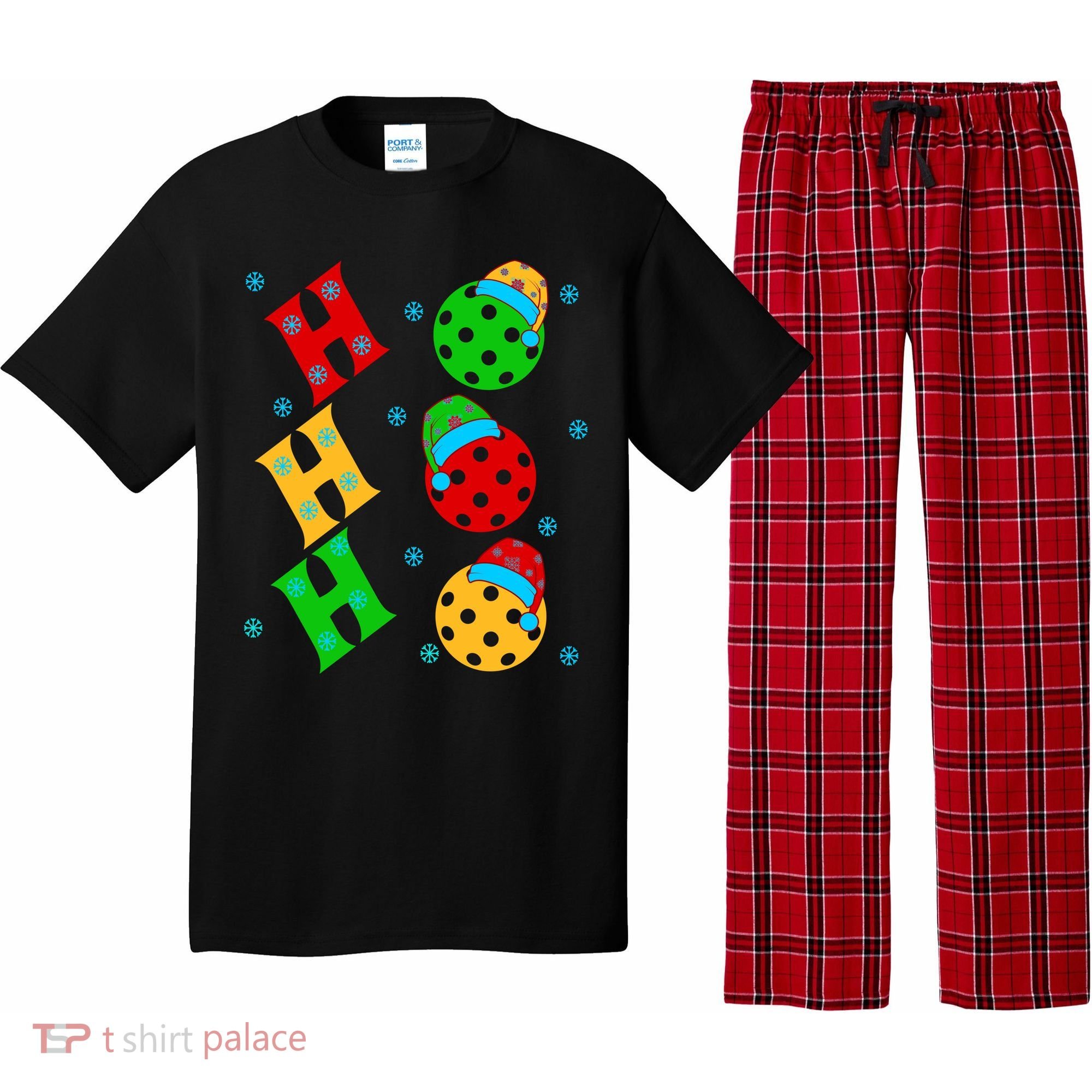Ho Ho Ho Pickleball Christmas Pajama Set
