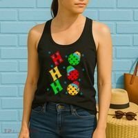 Ho Ho Ho Pickleball Christmas Women's Tank Top thumb 2