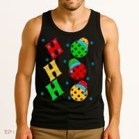 Ho Ho Ho Pickleball Christmas Tank Top thumb 3