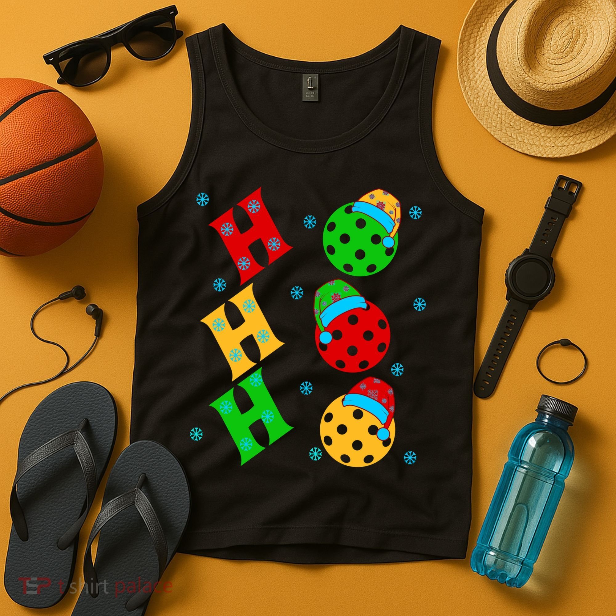 Ho Ho Ho Pickleball Christmas Tank Top