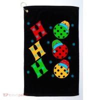 Ho Ho Ho Pickleball Christmas Golf Towel thumb 0