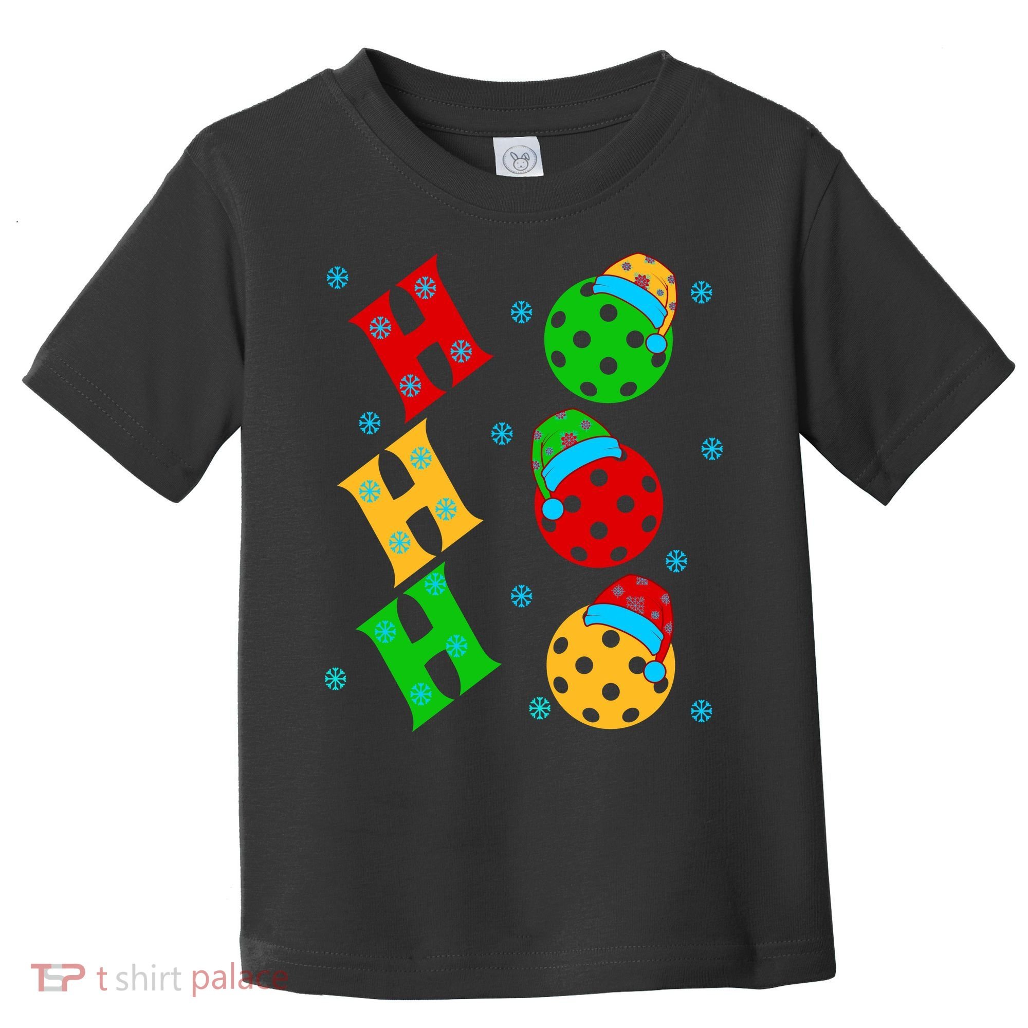 Ho Ho Ho Pickleball Christmas Toddler T-Shirt