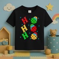 Ho Ho Ho Pickleball Christmas Toddler T-Shirt thumb 3