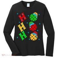 Ho Ho Ho Pickleball Christmas Women's Long Sleeve Shirt thumb 0
