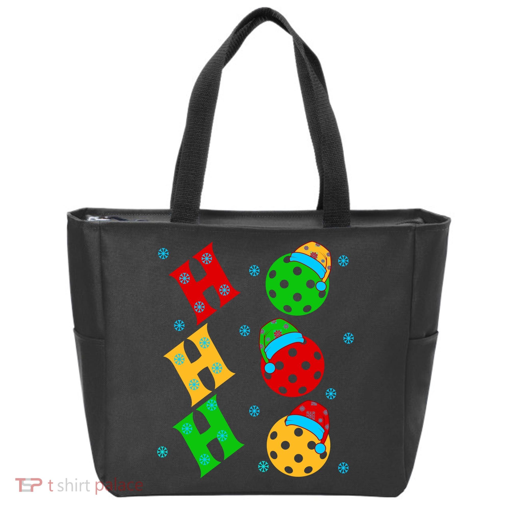 Ho Ho Ho Pickleball Christmas Tote Bag