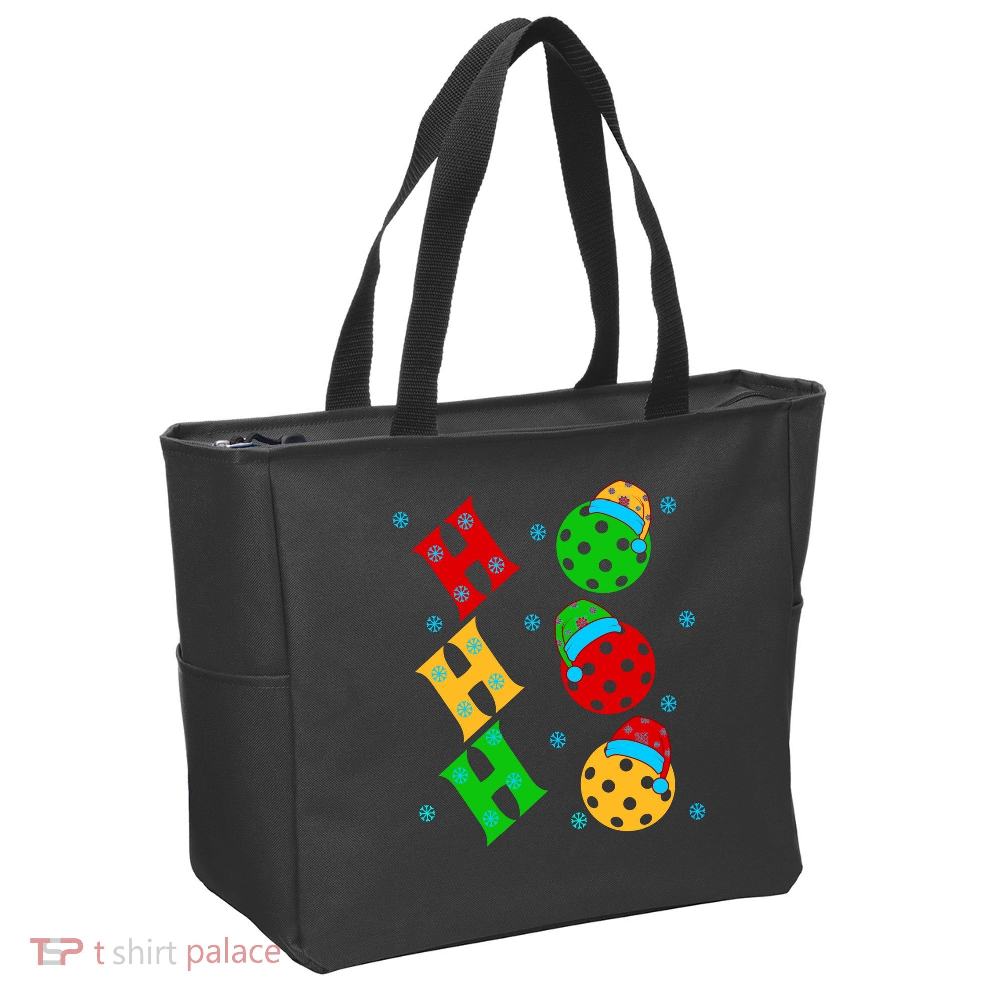 Ho Ho Ho Pickleball Christmas Tote Bag