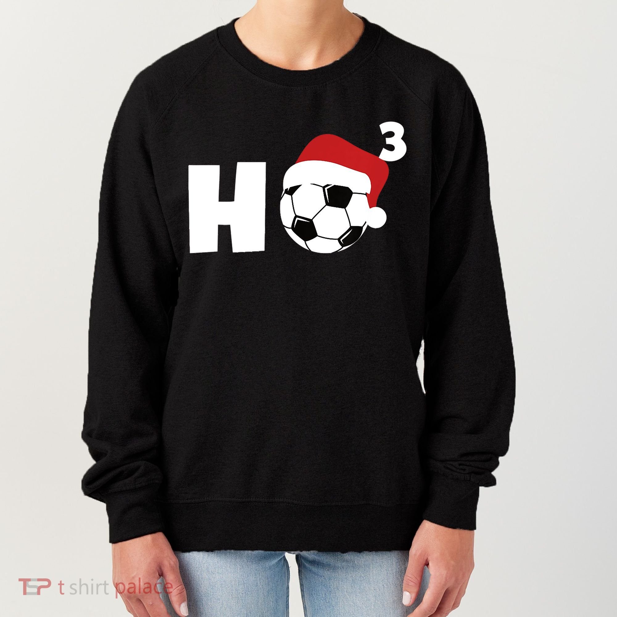 'Ho Ho Ho' Soccer Christmas Women's Sweatshirt