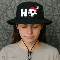 'Ho Ho Ho' Soccer Christmas Bucket Hat thumb 3